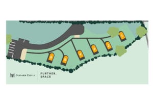 Glenarm Castle pods Site Map June 20